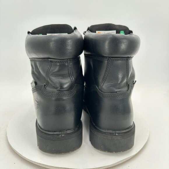 Timberland Pro Men Size 11.5W A1W6M Black Leather Wide Direct Attach Work Boot - Picture 5 of 12